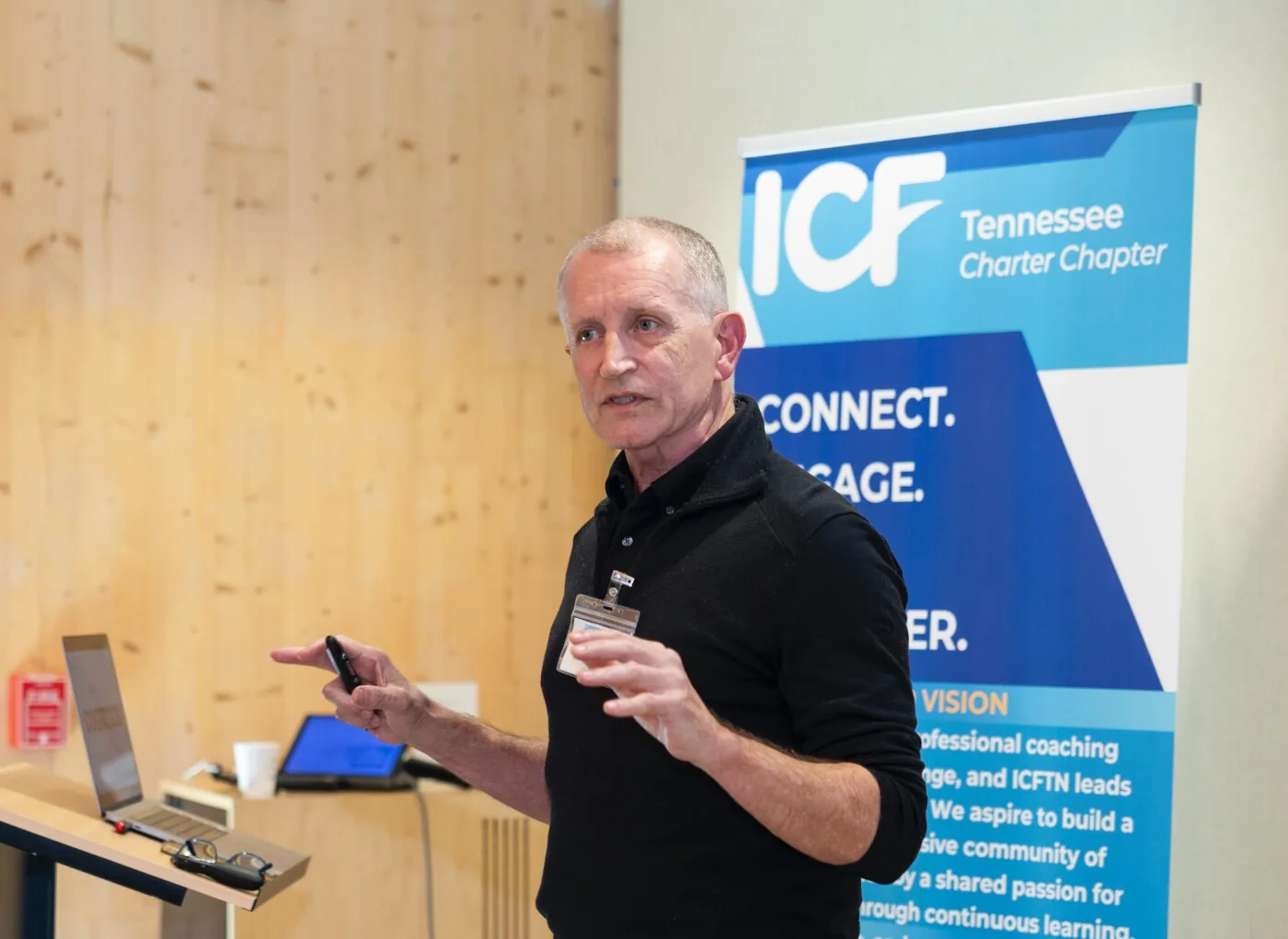 Rod Francis presenting